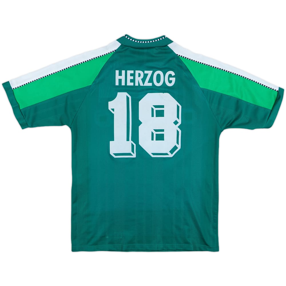 1997-99 Werder Bremen Home Shirt Herzog #18 - 7/10 - (Y)