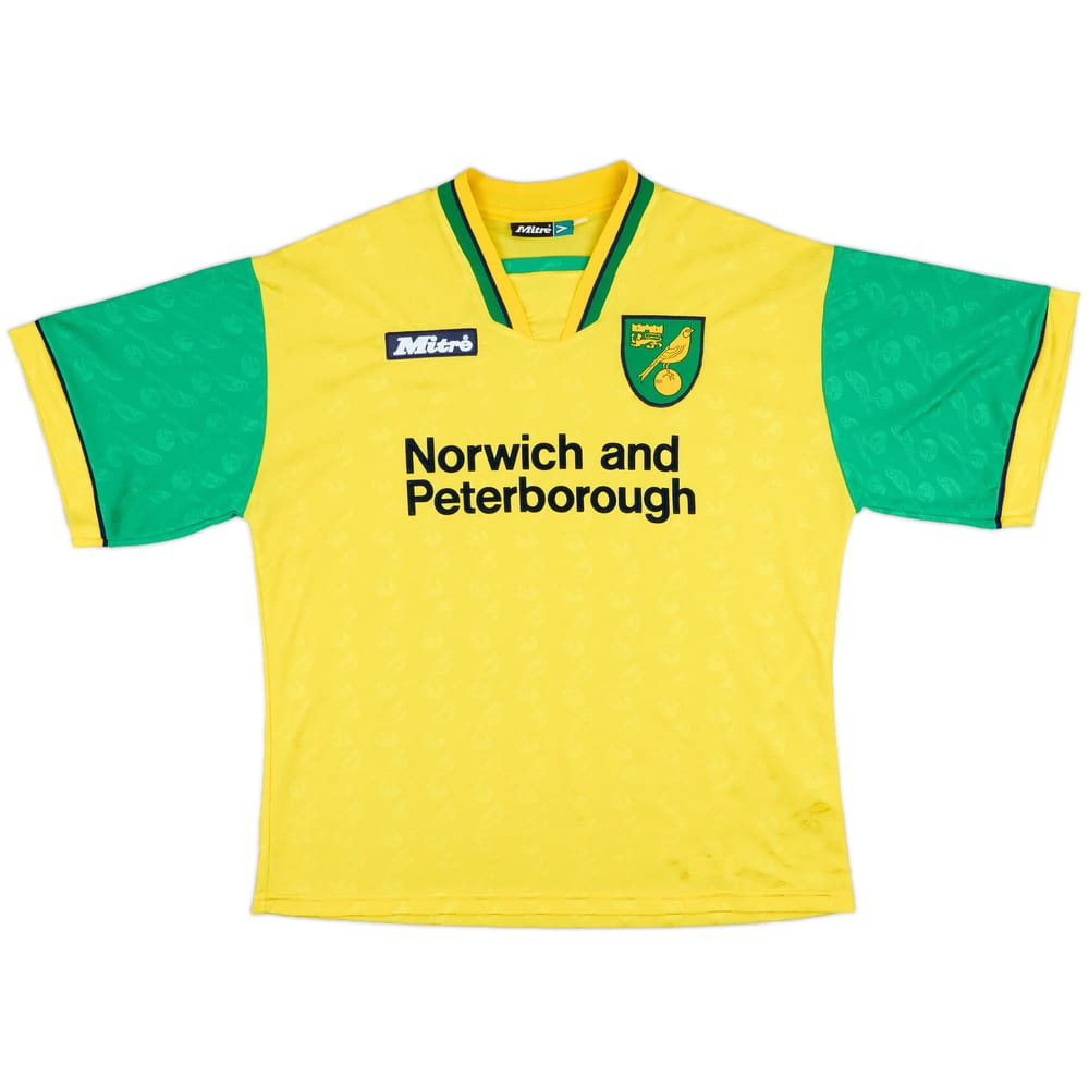 1996-97 Norwich Home Shirt - 8/10 - (L)
