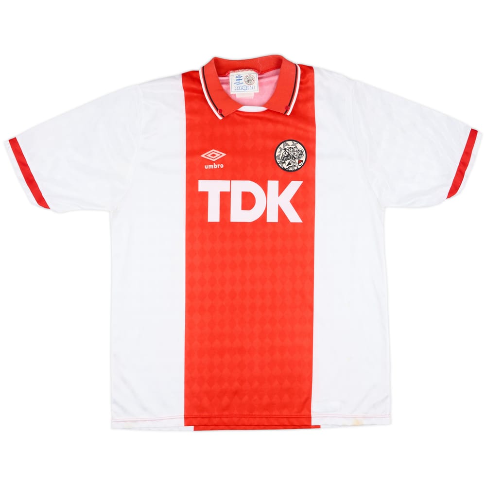 1989-91 Ajax Home Shirt - 8/10 - (L)