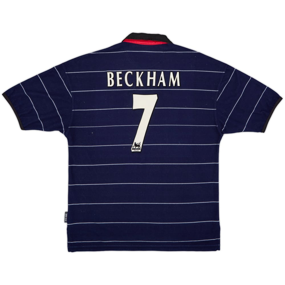 1999-00 Manchester United Away Shirt Beckham #7 - 7/10 - (L)