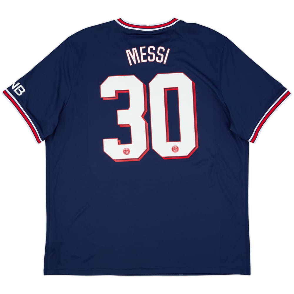 2021-22 Paris Saint-Germain Home Shirt Messi #30 - 9/10 - (XXL)