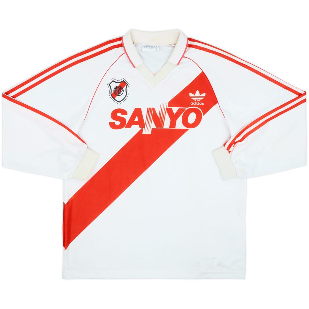 1992-94 River Plate Home L/S Shirt - 6/10 - (L)