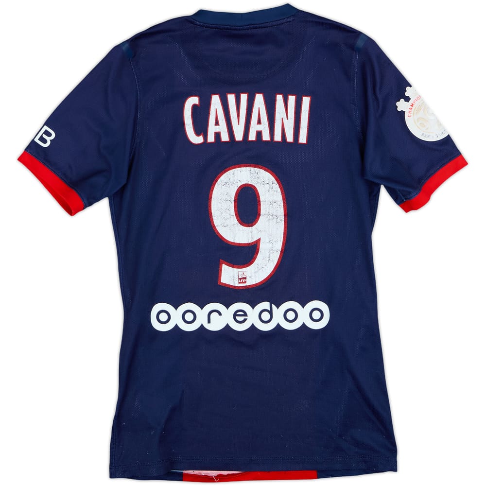 2013-14 Paris Saint-Germain Player Issue Home Shirt Cavani #9 - 5/10 - (S)