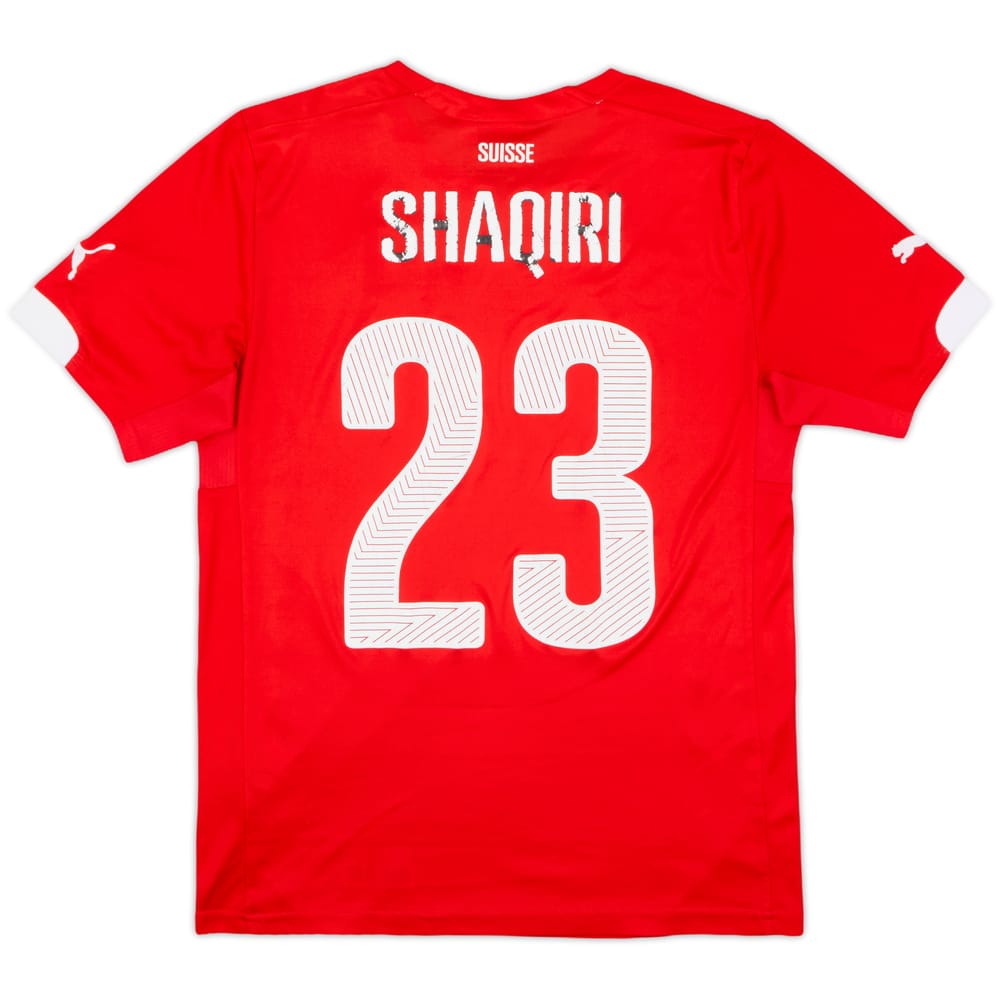 2014-15 Switzerland Home Shirt Shaqiri #23 - 4/10 - (S)