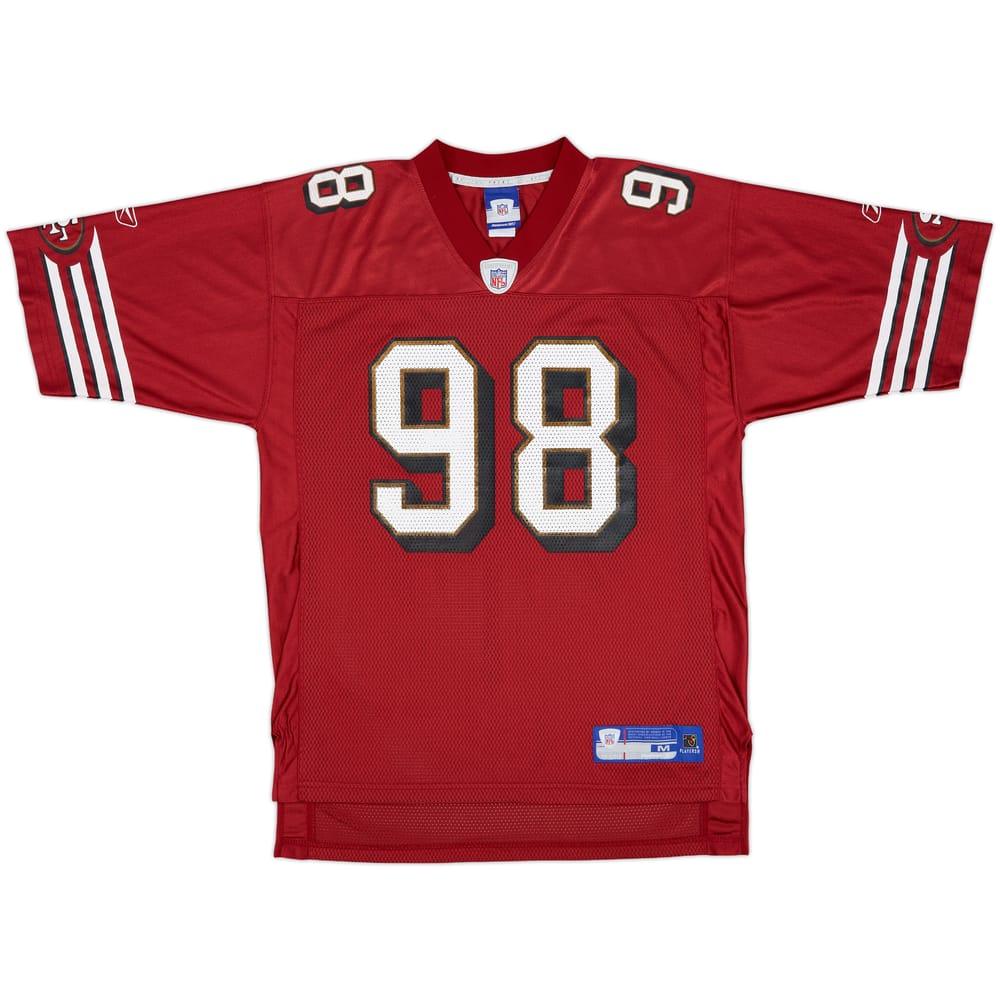 2005 San Francisco 49ers J.Peterson #98 Reebok On Field Home Jersey - 7/10 - (M)
