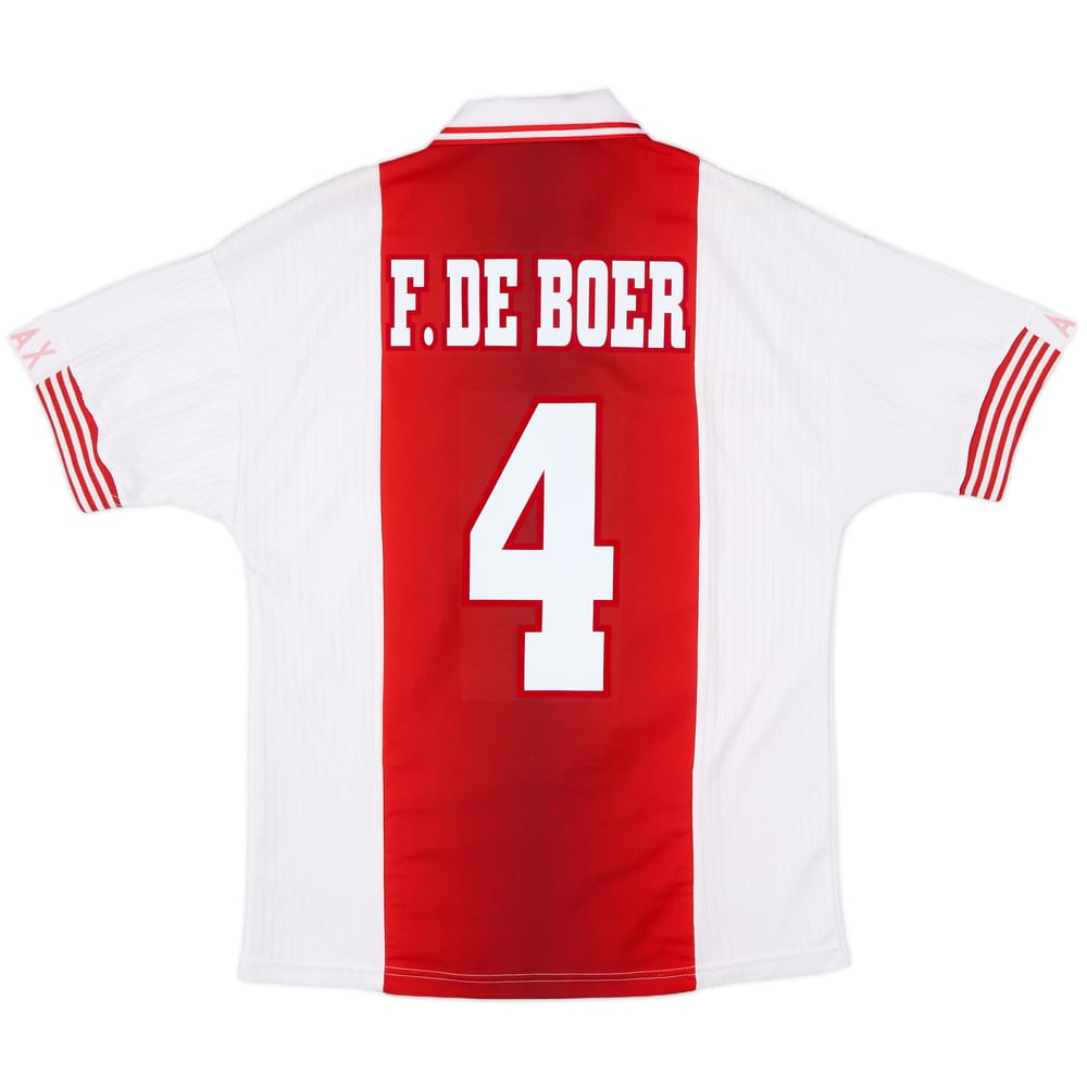 1997-98 Ajax Home Shirt F.De Boer #4 - 8/10 - (S)