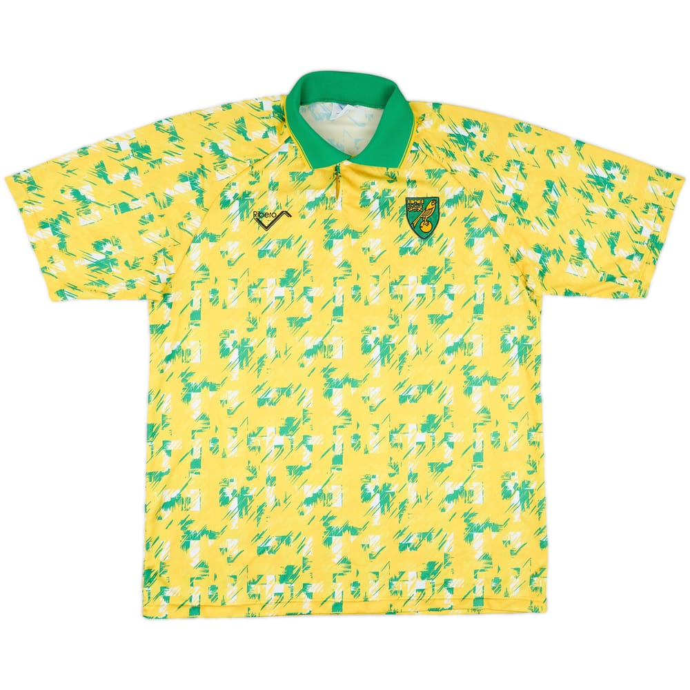 1992-94 Norwich Home Shirt - 5/10 - (XL)