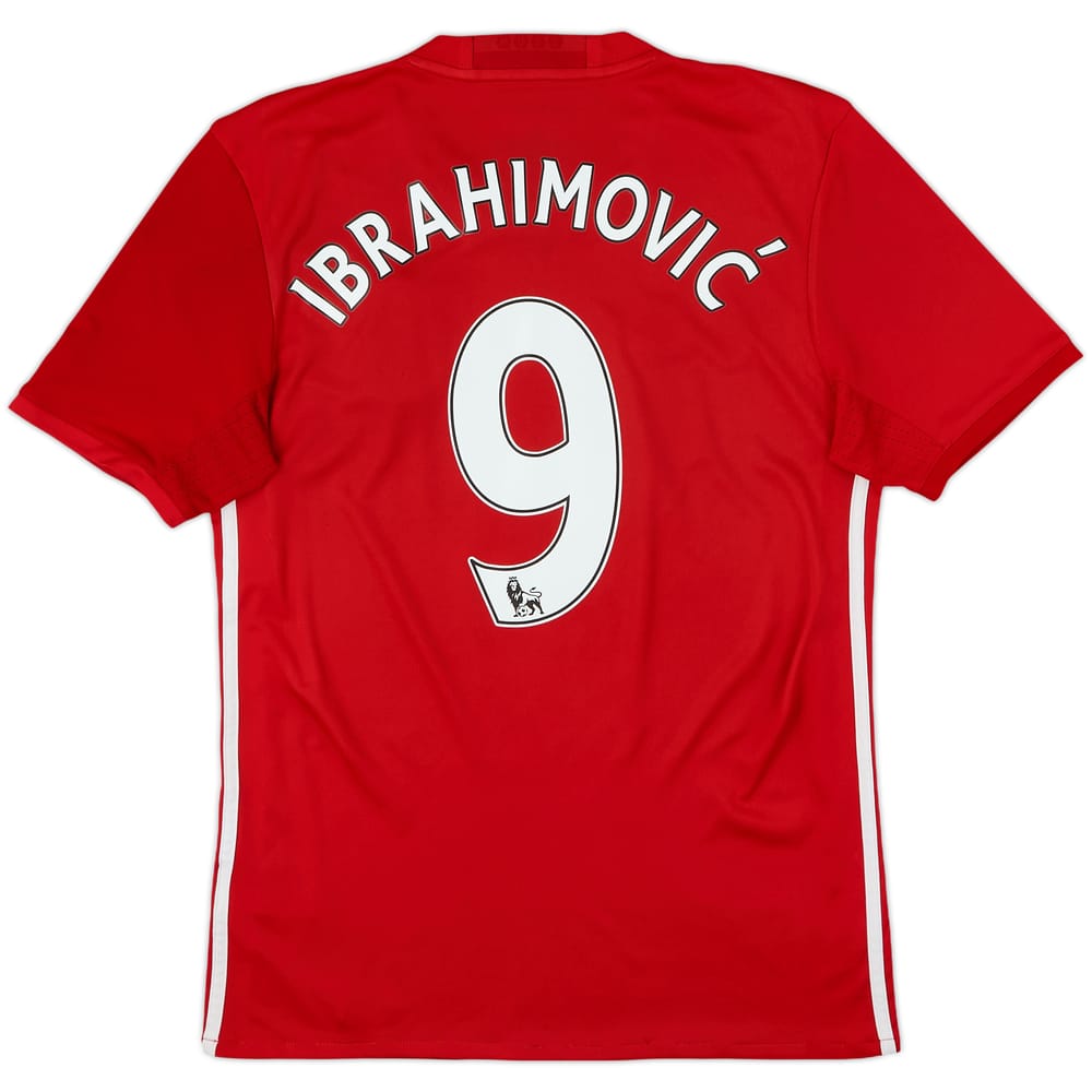 2016-17 Manchester United Home Shirt Ibrahimovic #9 - 6/10 - (S)