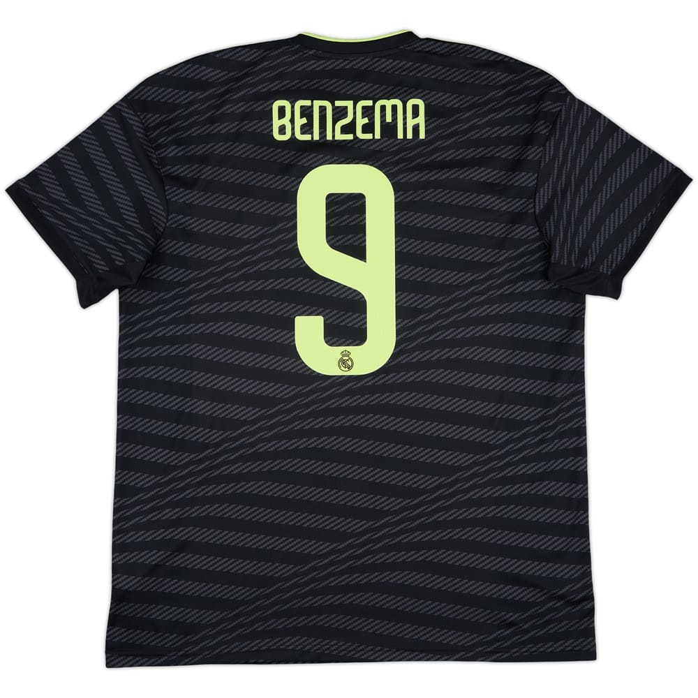 2022-23 Real Madrid Third Shirt Benzema #9 - 9/10 - (XL)