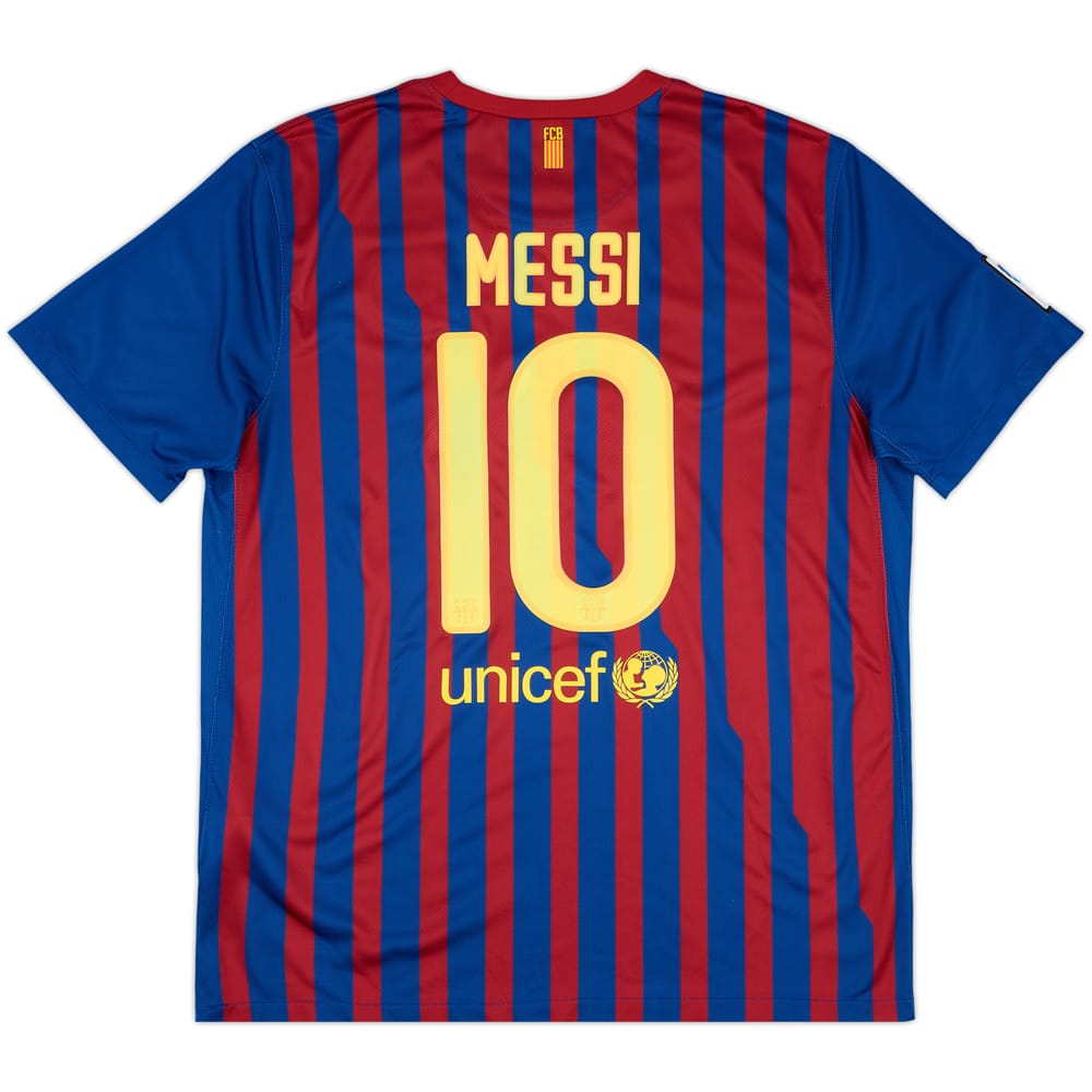 2011-12 Barcelona Home Shirt Messi #10 - 8/10 - (XL)