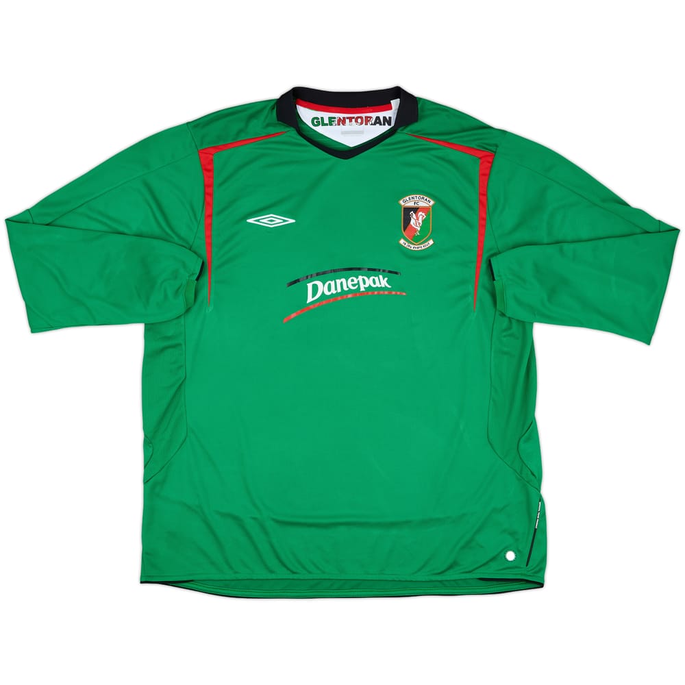 2006-07 Glentoran Home L/S Shirt - 8/10 - (3XL)