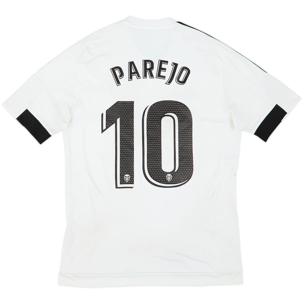 2015-16 Valencia Home Shirt Parejo #10 - 5/10 - (S)
