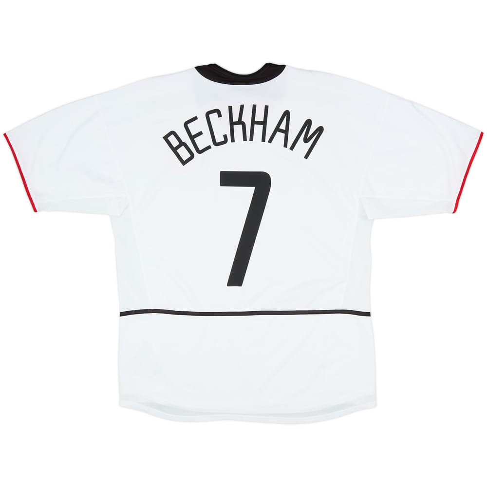 2002-03 Manchester United Away Shirt Beckham #7 - 8/10 - (L)