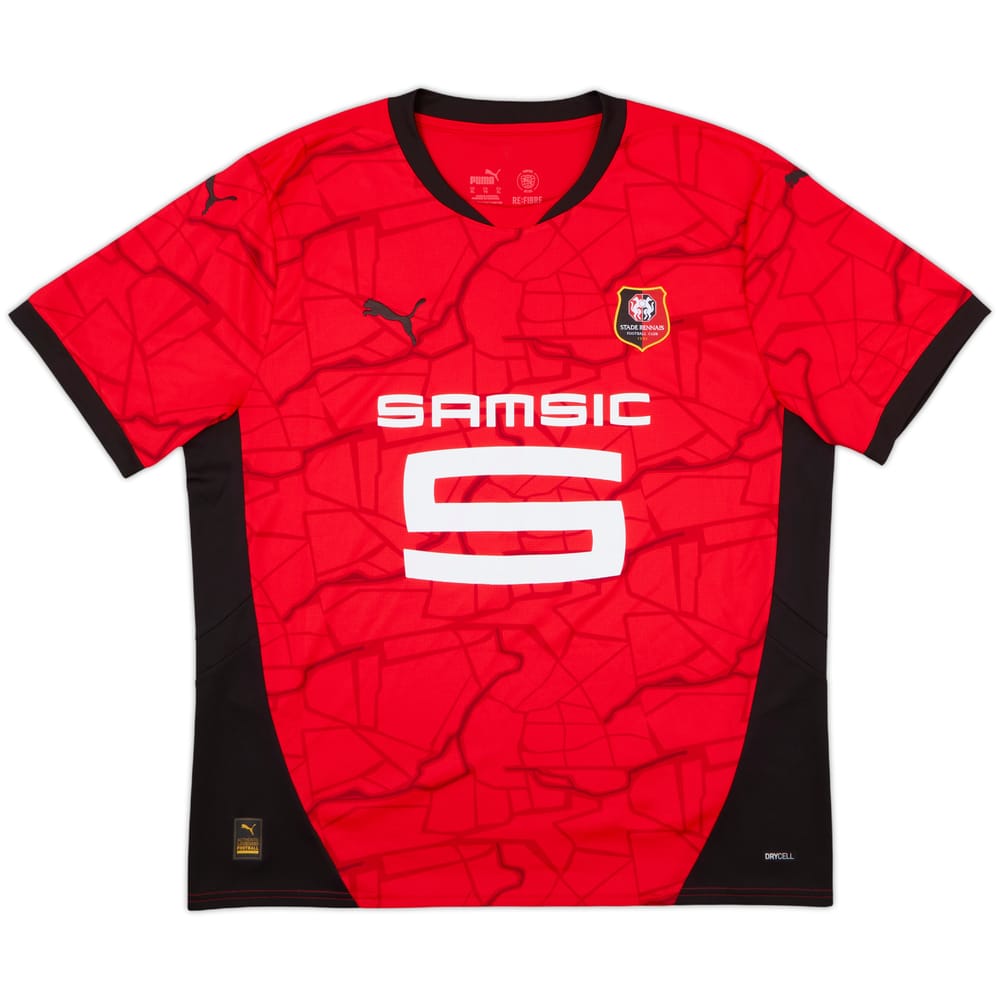 2024-25 Stade Rennais Home Shirt - 9/10 - (XL)