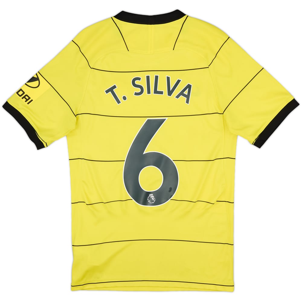 2021-22 Chelsea Away Shirt T.Silva #6 - 8/10 - (XS)