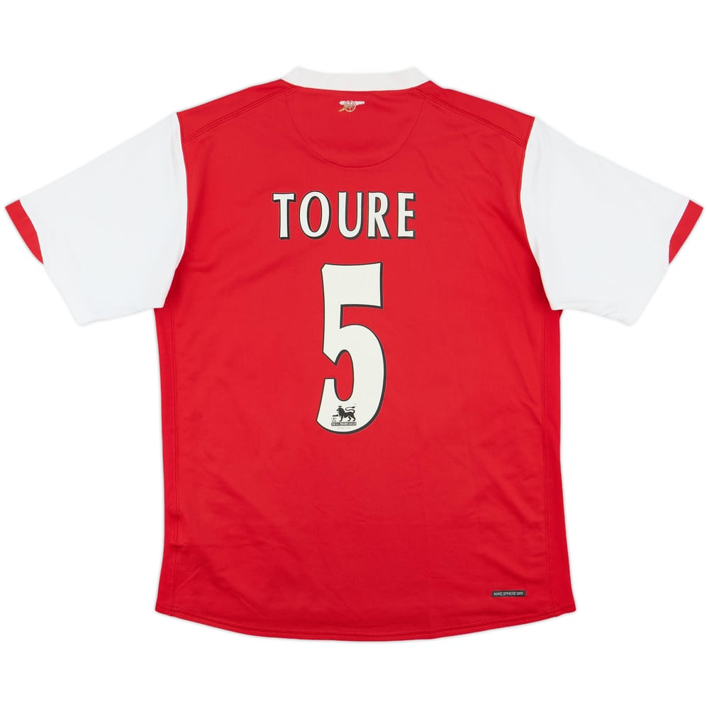 2006-08 Arsenal Home Shirt Toure #5 - 6/10 - (M)