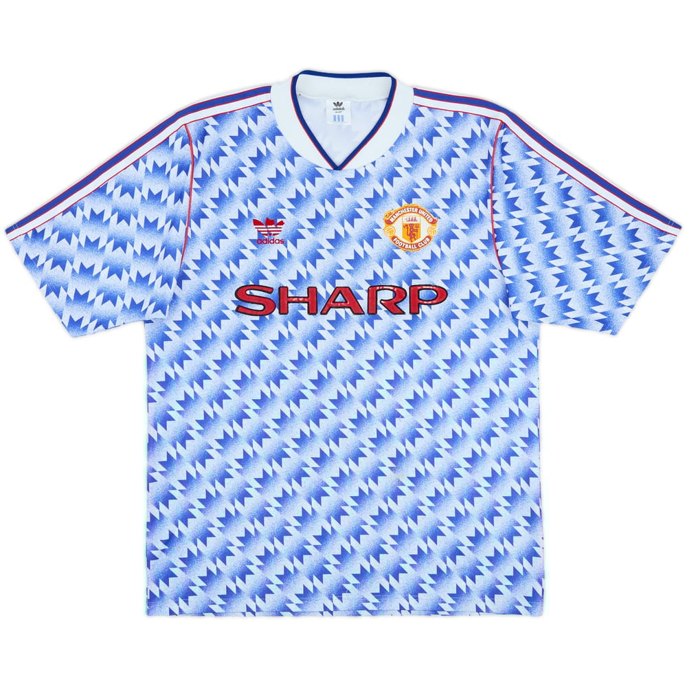 1990-92 Manchester United Away Shirt - 6/10 - (M)
