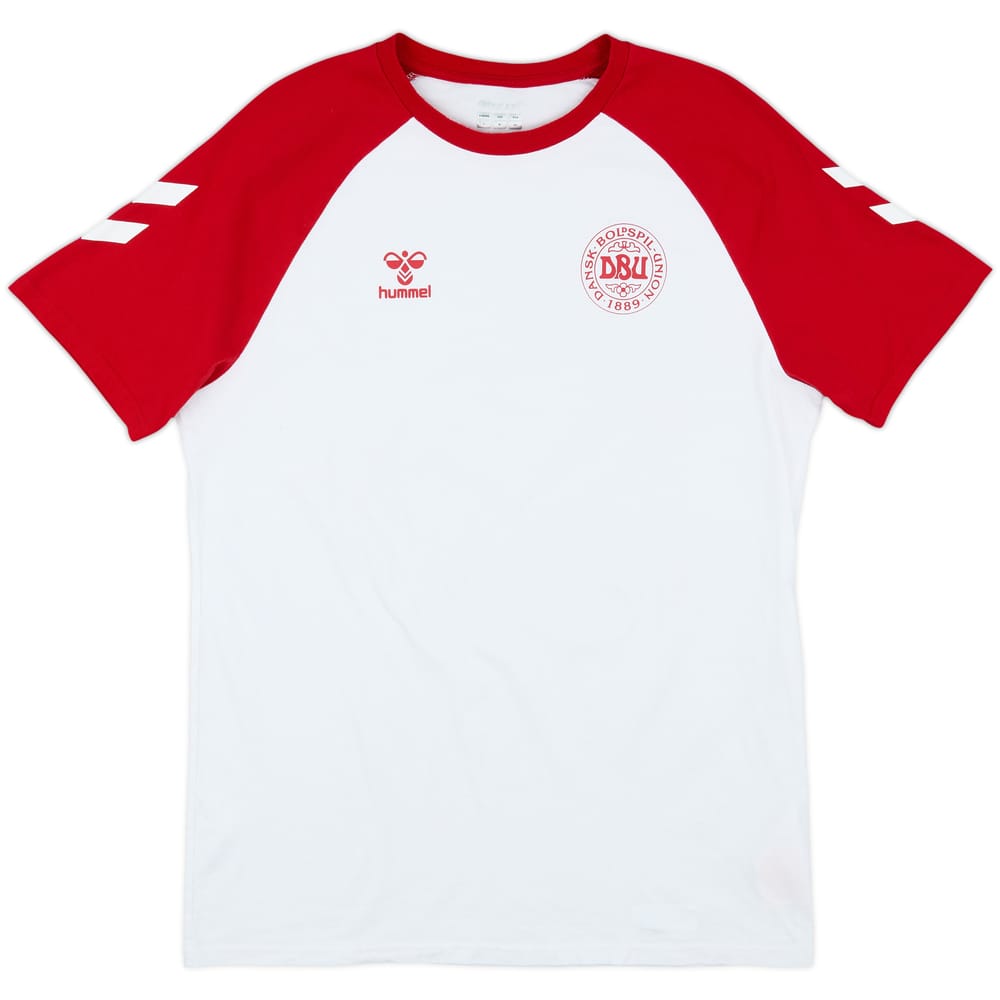 2022-23 Denmark Hummel Cotton Tee - 8/10 - (L)