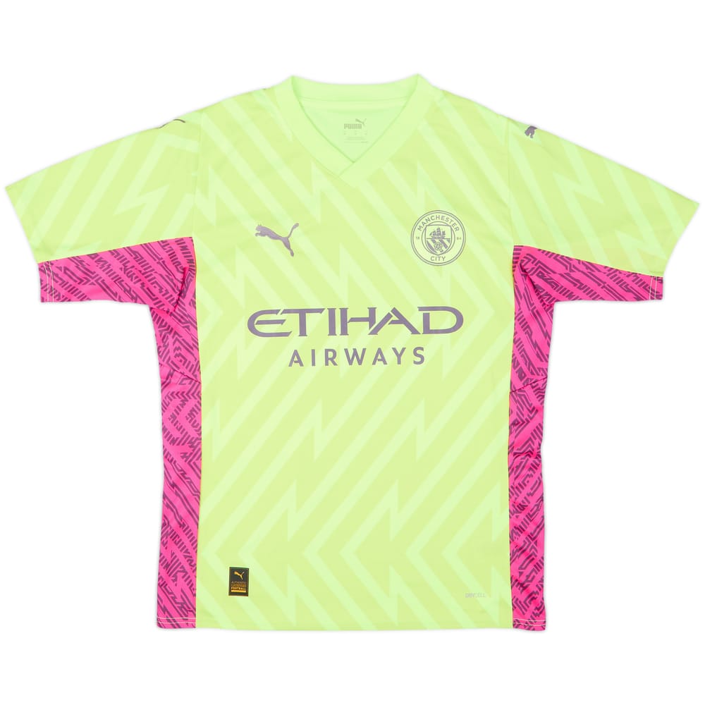 2023-24 Manchester City GK S/S Shirt - 10/10 - (M)