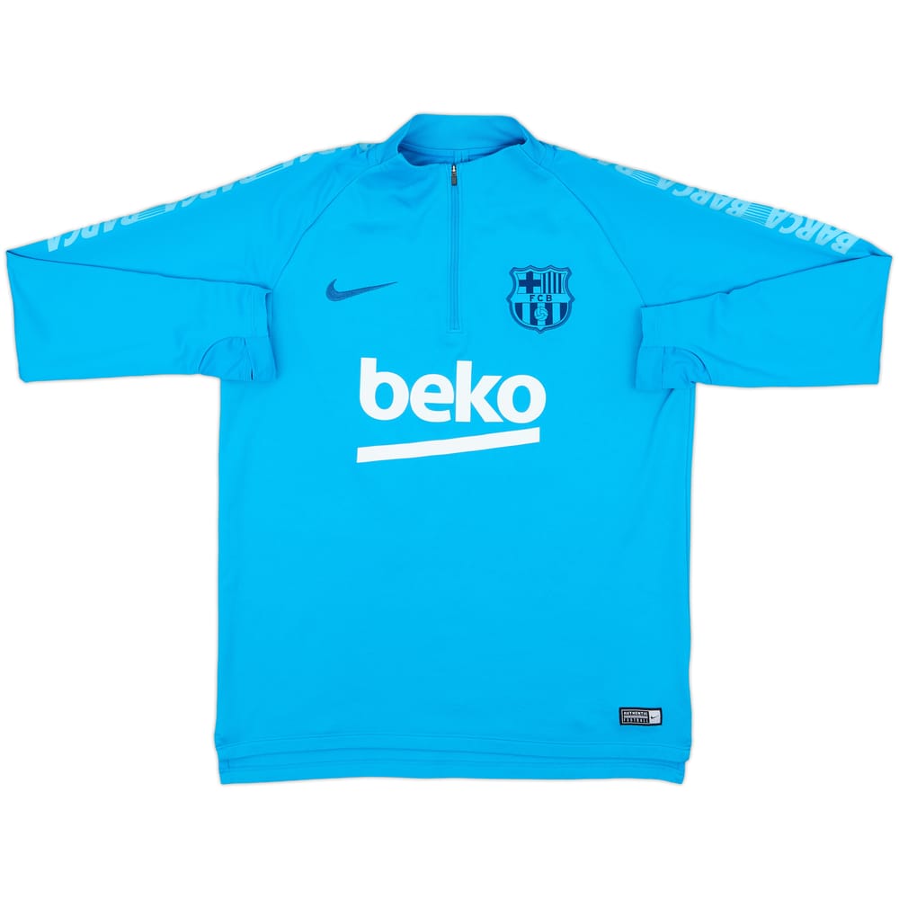 2019-20 Barcelona Nike 1/4 Zip Drill Top - 8/10 - (M)