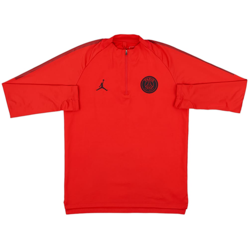 2018-19 Paris Saint-Germain Nike Jordan 1/4 Zip Drill Top - 8/10 - (M)