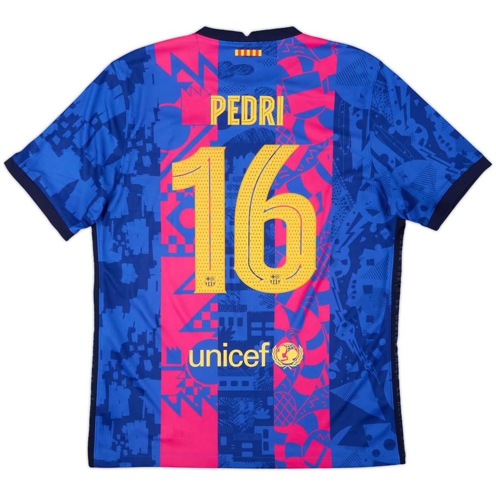 2021-22 Barcelona Third Shirt Pedri #16 - 10/10 - (L)