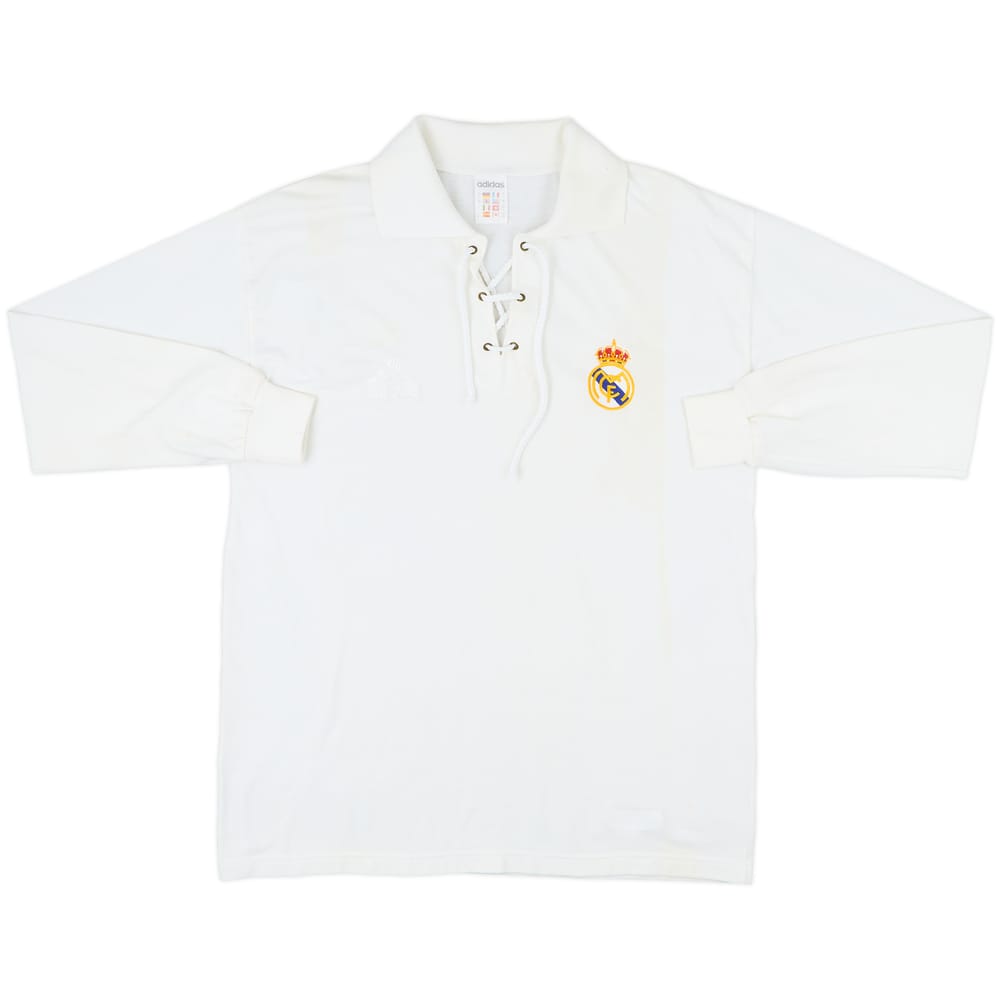 2001-02 Real Madrid adidas Heritage L/S Shirt - 8/10 - (L)
