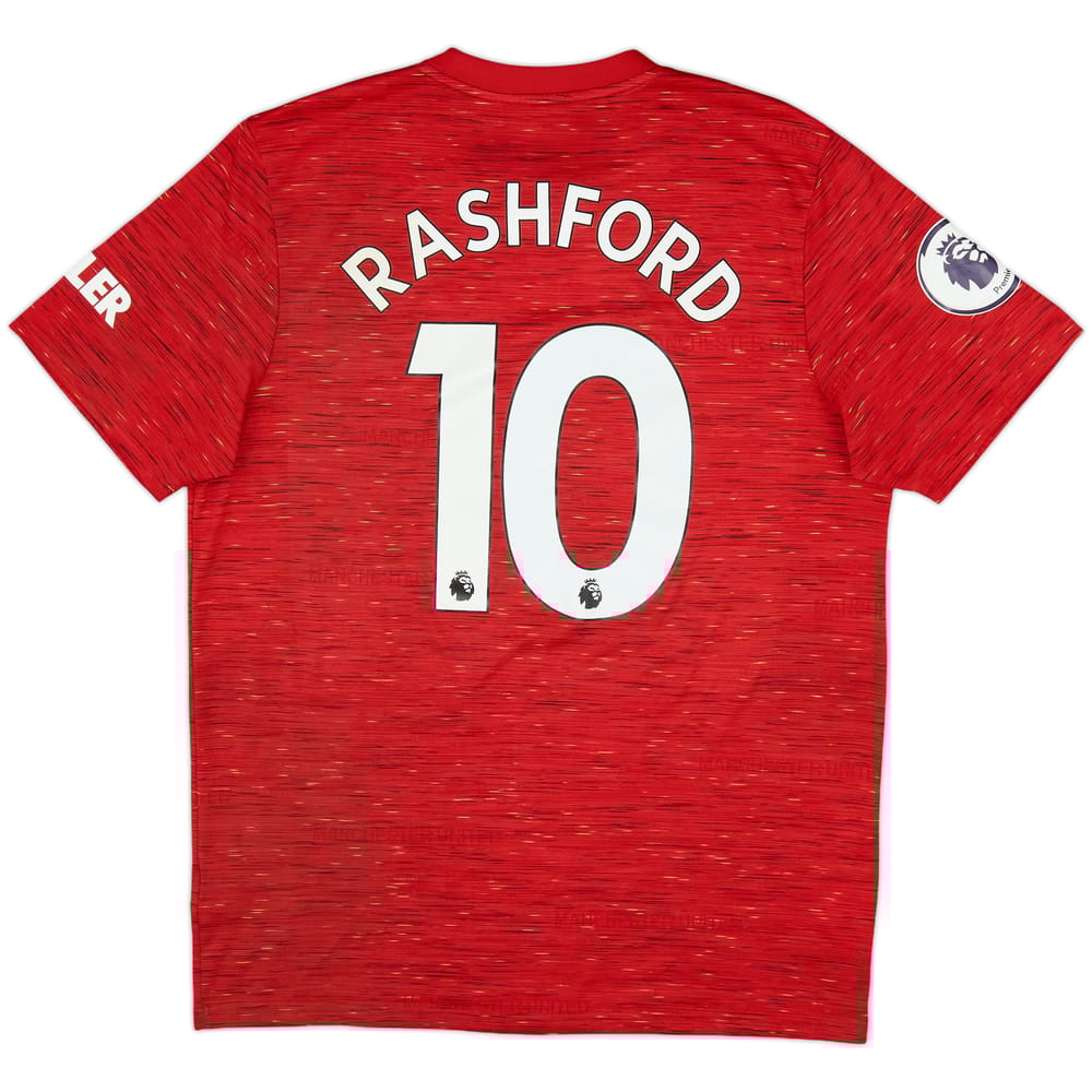 2020-21 Manchester United Home Shirt Rashford #10 - 8/10 - (L)