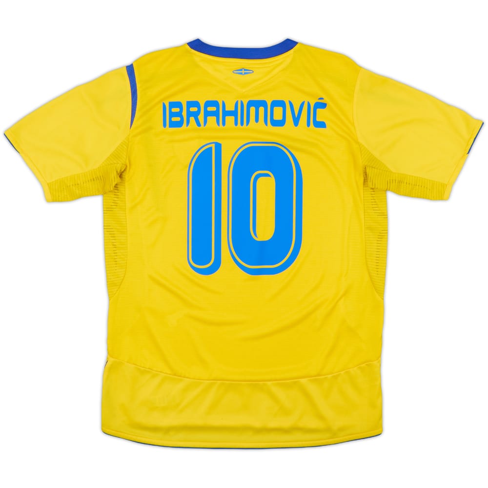 2005-06 Sweden Home Shirt Ibrahimovic #10 - 9/10 - (M)