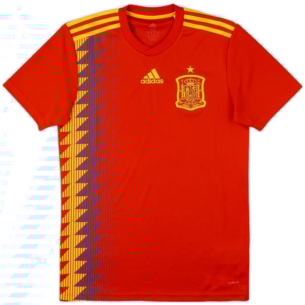 2018-19 Spain Home Shirt - 9/10 - (XS)