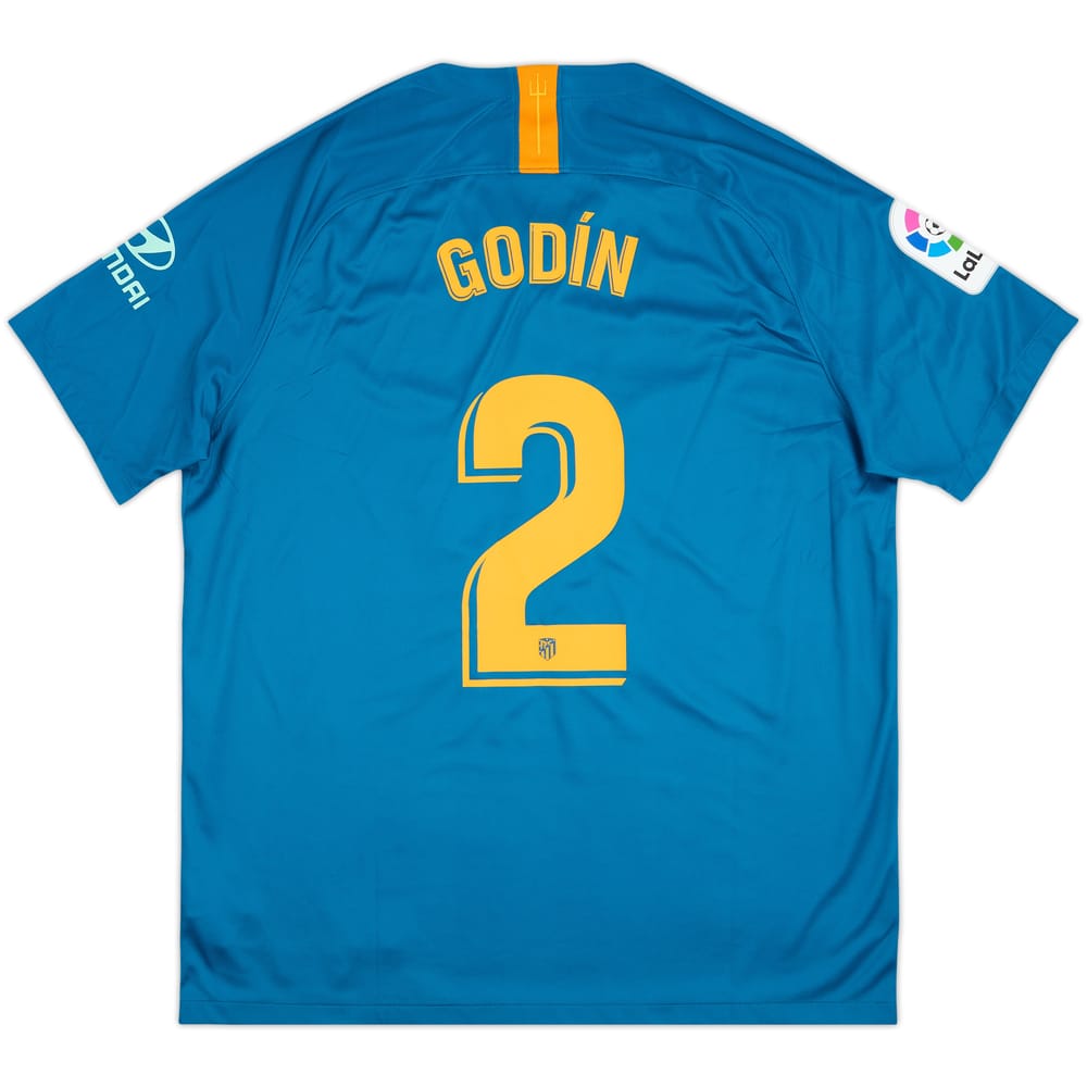 Camiseta de la tercera equipación del Atletico Madrid 2018-19 Godin #2 - 9/10 - (XL)