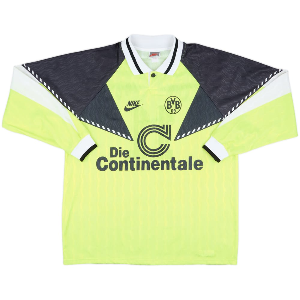 1990-91 Borussia Dortmund Home L/S Shirt #11 - 9/10 - (XL)