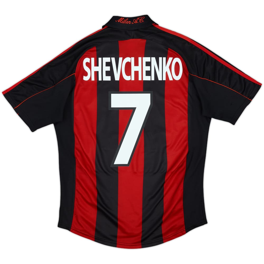 2000-02 AC Milan Home Shirt Shevchenko #7 - 5/10 - (M)