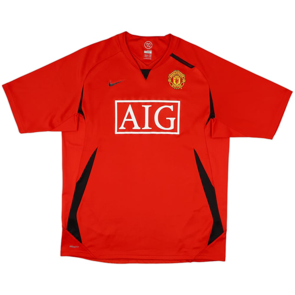 2007-08 Manchester United Nike Training Shirt - 8/10 - (L)