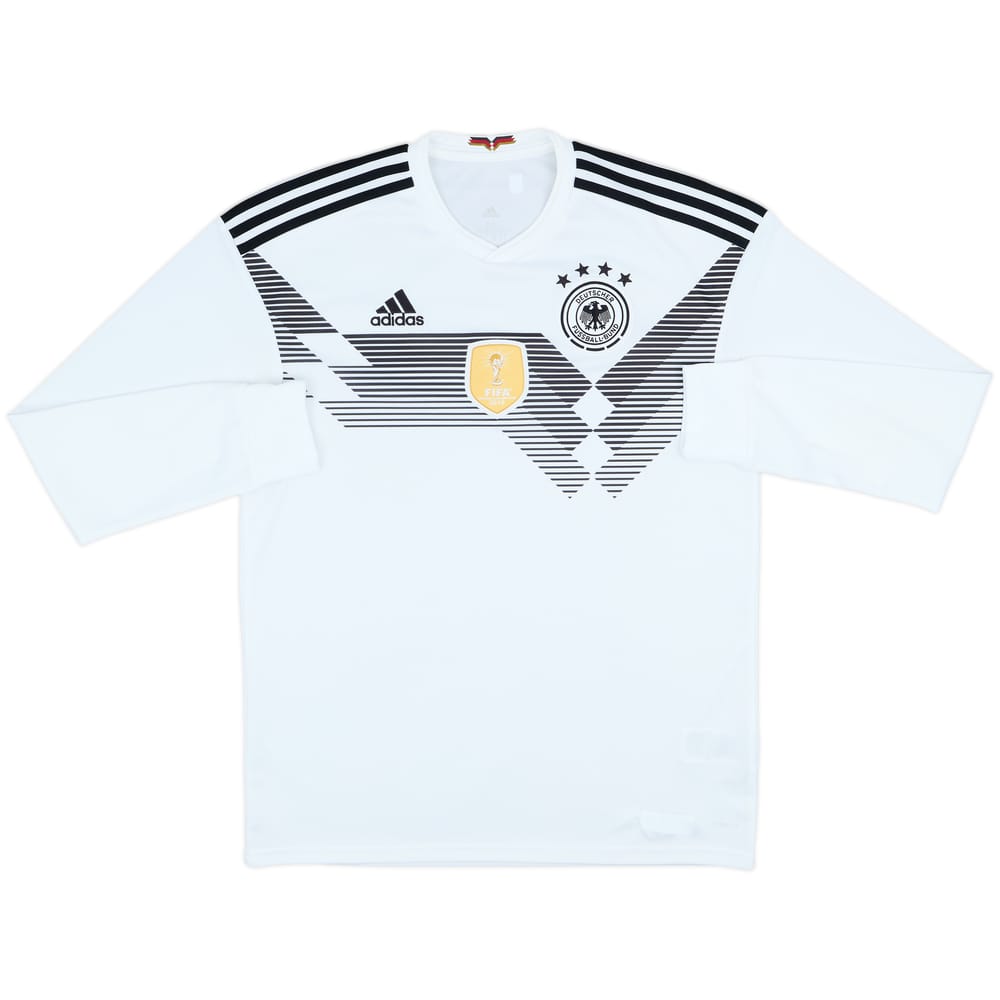 2018-19 Germany Home L/S Shirt - 8/10 - (M)