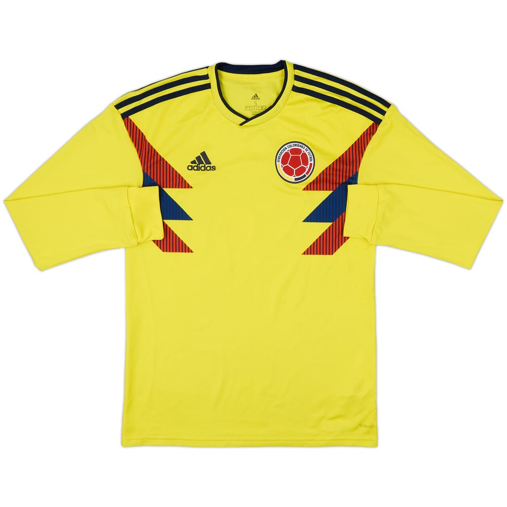 2018-19 Colombia Home L/S Shirt - 6/10 - (S)