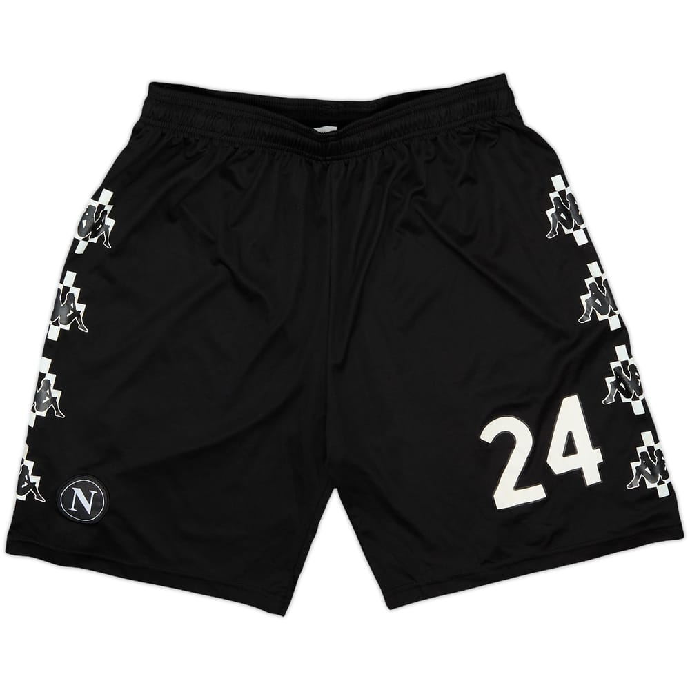 2020-21 Napoli Player Issue Training Shorts #24 - 4/10 - (XXL)