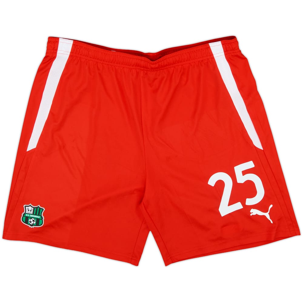 2021-22 Sassuolo Player Issue Puma Training Shorts #25 - 7/10 - (XL)