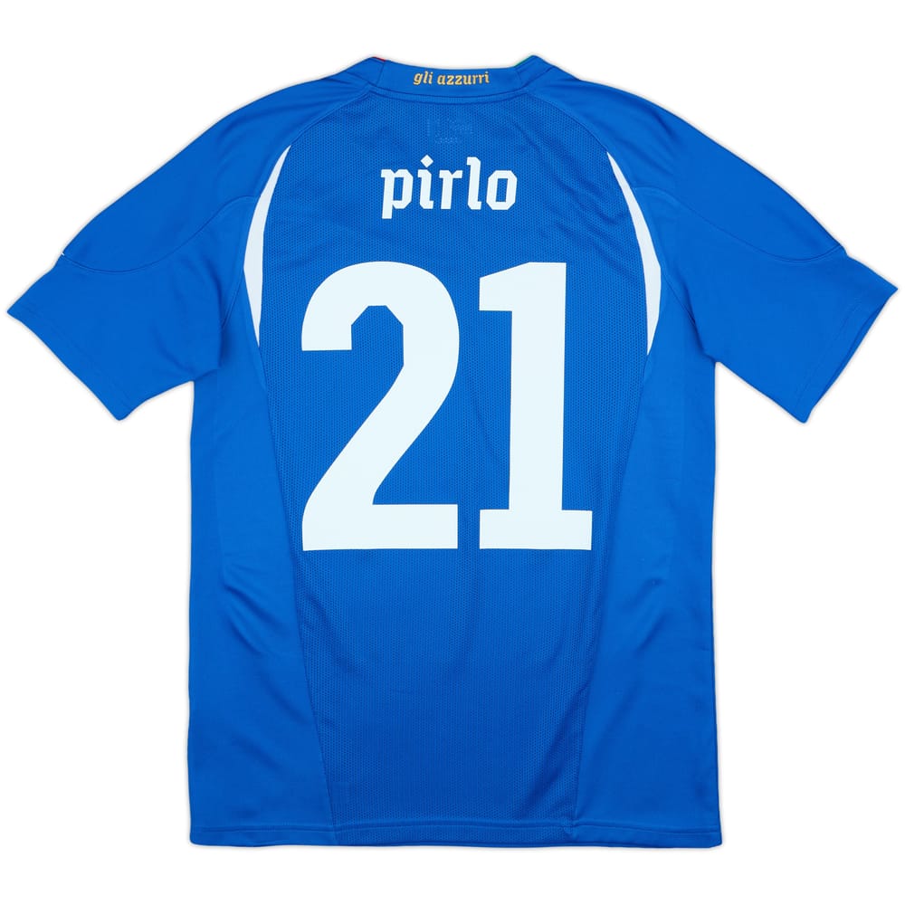 2010-12 Italy Basic Home Shirt Pirlo #21 - 10/10 - (S)