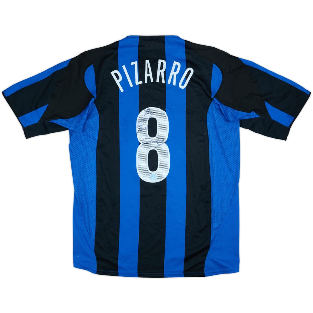 2004-05 Inter Milan Player Issue Signed Home Shirt Pizarro #8 - 6/10 - (XL)