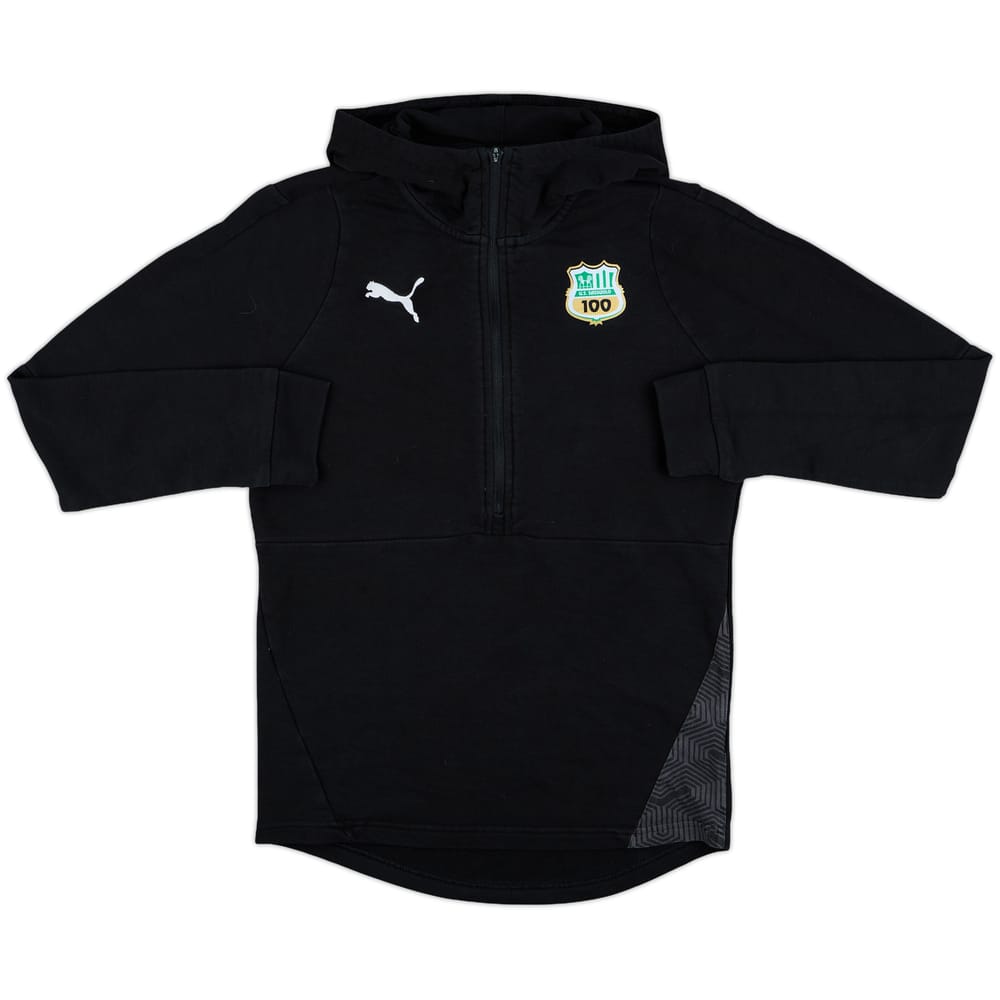 2020-21 Sassuolo Puma 1/2 Zip Hooded Sweat Top - 8/10 - (S)