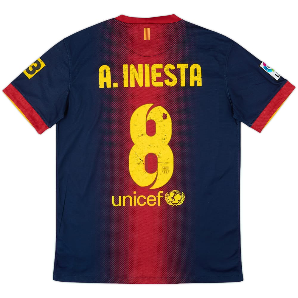 2012-13 Barcelona Home Shirt A.Iniesta #8 - 5/10 - (S)