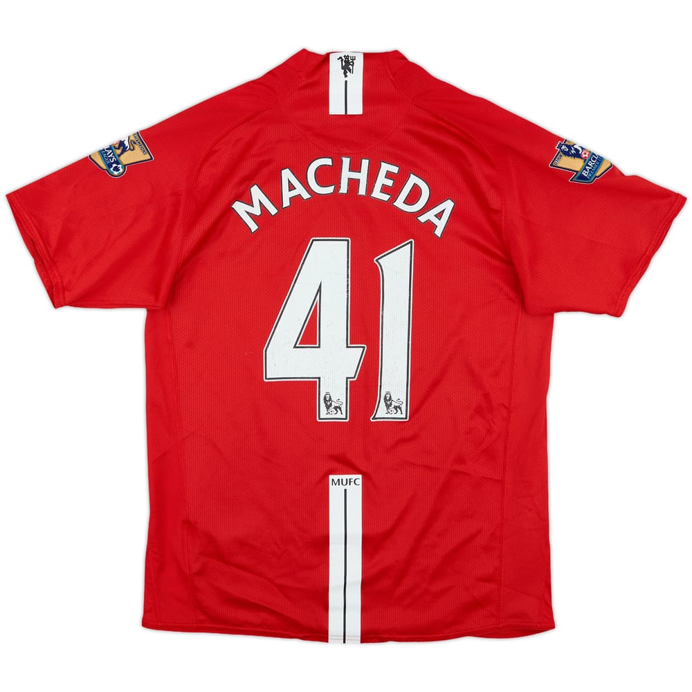 2007-09 Manchester United Home Shirt Macheda #41 - 6/10 - (M)