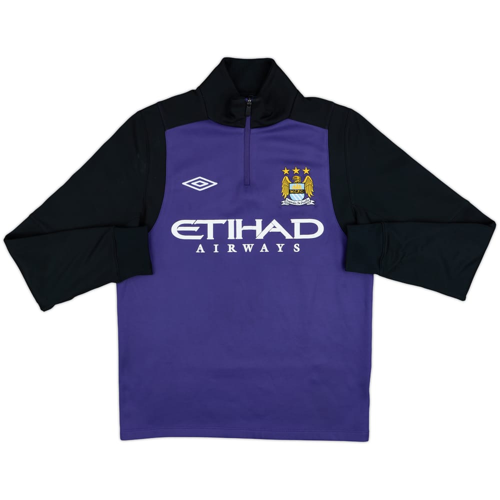 2012-13 Manchester City Umbro 1/4 Zip Drill Top - 7/10 - (S)