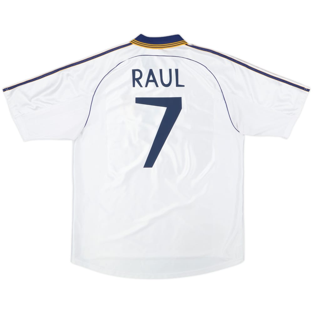 1998-00 Real Madrid Home Shirt Raul #7 - 8/10 - (XL)
