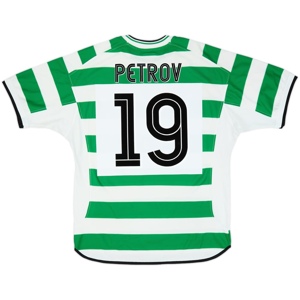2001-03 Celtic Home Shirt Petrov #19 - 9/10 - (L)