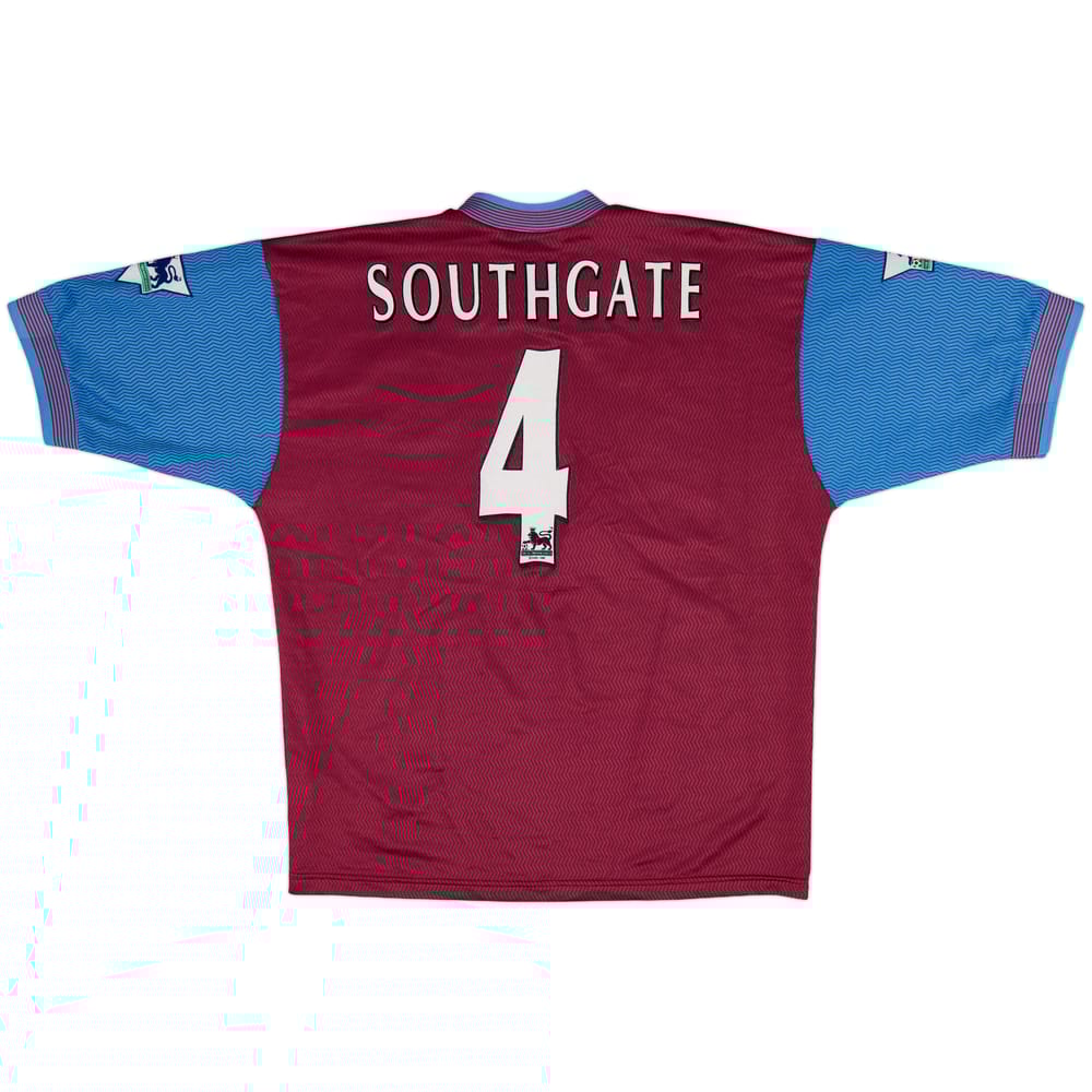 1997-98 Aston Villa Home Shirt Southgate #4 - 8/10 - (L)