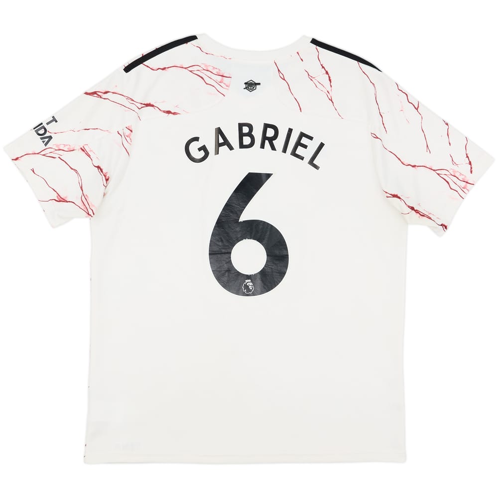 2020-21 Arsenal Away Shirt Gabriel #6 - 7/10 - (XL)