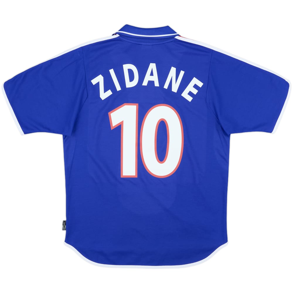2000-02 France Home Shirt Zidane #10 - 10/10 - (M)