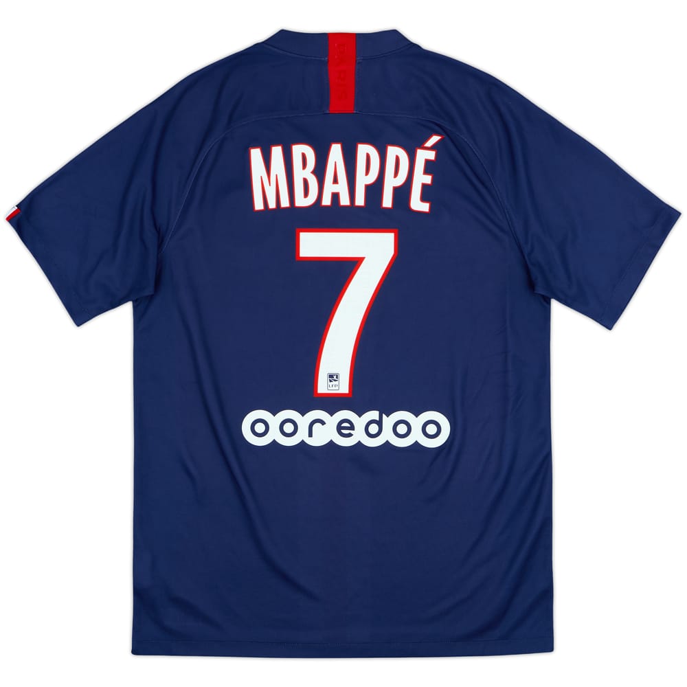 2019-20 Paris Saint-Germain Home Shirt Mbappe #7 - 8/10 - (M)